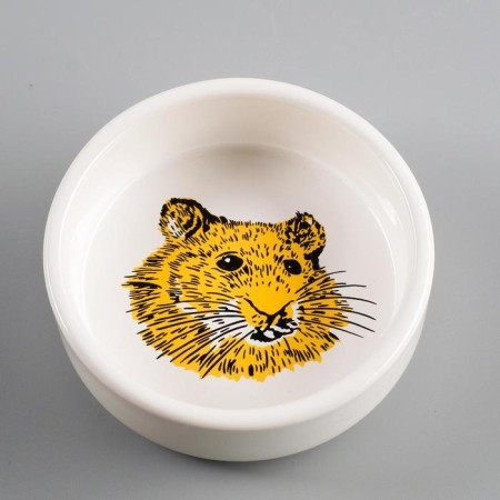 Ceramic bowl for rodents "Foolfound Muzzle" 80 ml 8.5 x 3 cm-2