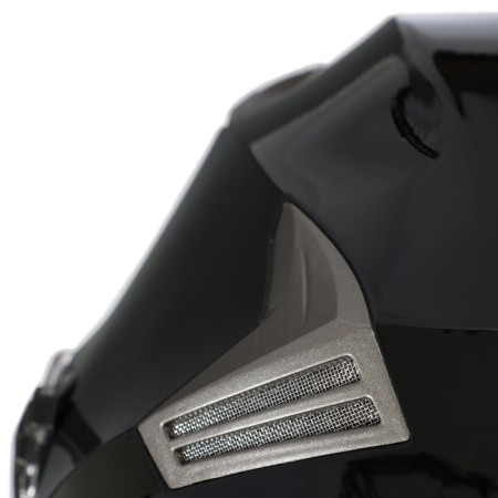The helmet open with two visors, size XXL (61), model - BLD -708E, black glossy-11