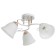Luisa chandelier 3x60W E27 gold/white 48x48x24cm