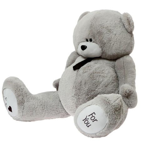 Soft toy "Grandfather Bear", gray color, 190 cm-5