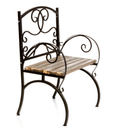 Garden chair with wood 881-53r-1