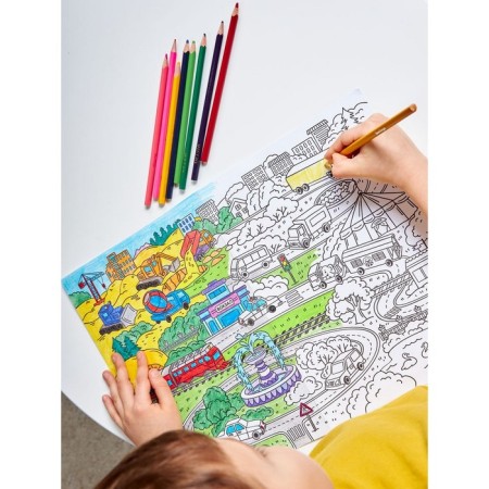 Set for creativity. Coloring "City" format a3-6