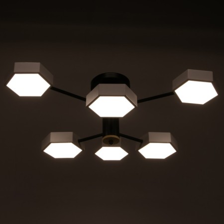 Chandelier 1318/6wt LED 144W 3000-6000K White 71x65x25 cm Bayerlux-2