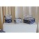 Storage basket with handles "Street", 2 cells, 22 × 13 cm, blue color