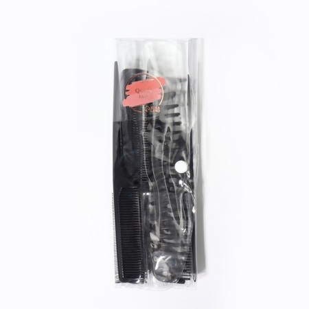 A set of combs, 10 items, in a case, black color-8