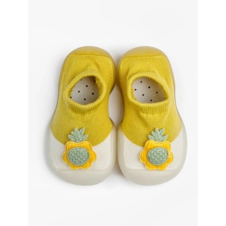 Boots-knees children's first step pure toys with a breathing sole, size 23, yellow color-3
