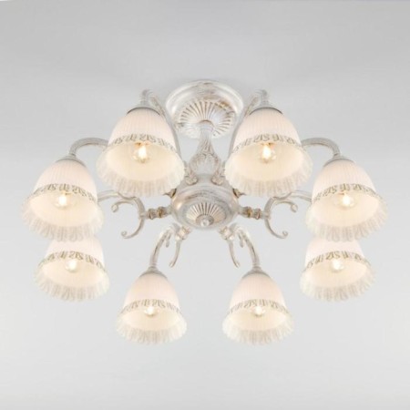 Campina chandelier, 8x60W E27, white color-2