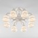 Campina chandelier, 8x60W E27, white color