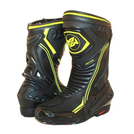 Sports motobots, unisex Moteq terra, size 38, black, yellow