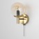 Sconces Citilux "Charlize" CL143413, 13x20.5 cm, 1x40W, E14, brown color