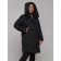 Coat insulated winter female, size 44, black color