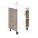 Tumba Onika Timber 60.01 with the COMO 60 shell, white matte / oak sonoma