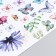 Sticker Plastic Interior color "Bouquet of wildflowers with butterflies" 30x90 cm