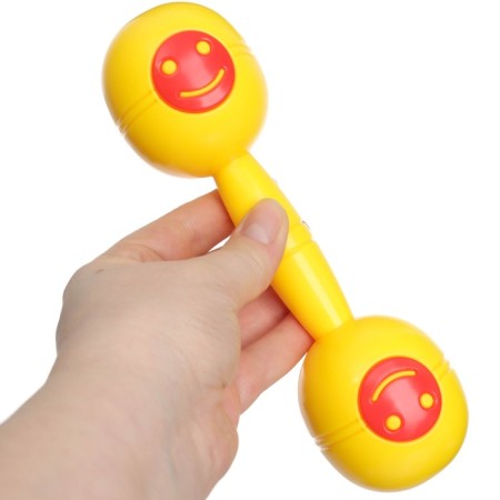 The rattle "Joy", the color is yellow/red, I-5