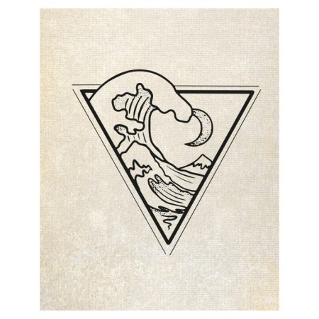Pillow Belly “Wave in a triangle, decorative, size 16x45 cm-1