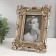 Photo frame Polystone 10x15 cm "Patterned with vegetable corners" aged silver 24x19 cm 53837