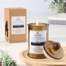 Aromatic candle in the bank 