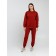 Women's pants with a company, size 56, burgundy color