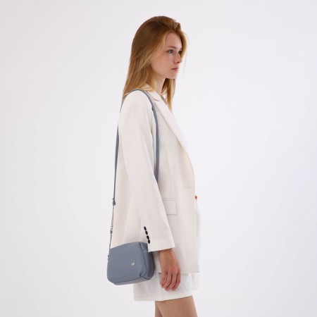 Women's bag with lightning, blue color-6