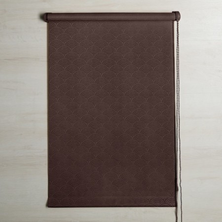 Rolled curtain "Dolce Vita", 60 x 160 cm, dark brown color