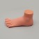 Training foot for pedicure, with bending fingers, beige color