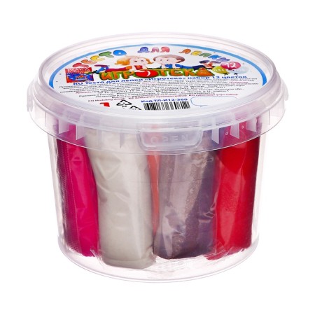Modeling dough 12 colors, 360 g, "gamer" in a bag, mix-4