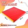 Mat, 100x100x10 cm, red/yellow color
