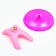 Carno running plate for rodents, 18 x 18 x 11 cm, pink