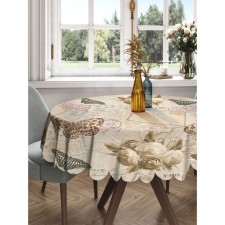 The tablecloth “Letter from the past”, round, Saten, d = 150 cm