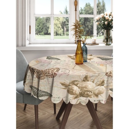 The tablecloth “Letter from the past”, round, Saten, d = 150 cm