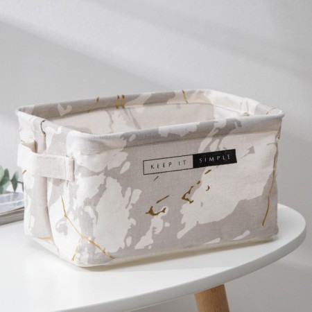 Basket for trifles of the share "marble", 23 × 16 × 12 cm, gray color-3