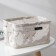 Basket for trifles of the share "marble", 23 × 16 × 12 cm, gray color