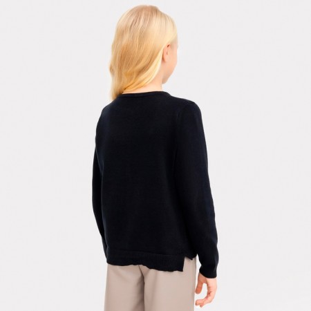 Cardigan for a girl school, black color, height 146 cm-2
