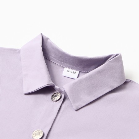Children's shirt minku: jeans collection, lavender color, height 152 cm-1