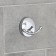 Wall hook, double accoona a11001-2, chromium color