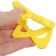 Silicon “Star” torn up, yellow color, TEP, button