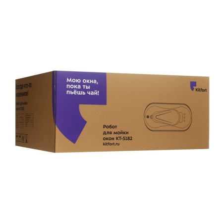 Robot Window Robi Kitfort KT-5182, 80 W, 5.5 min/m2, from the battery, white-7