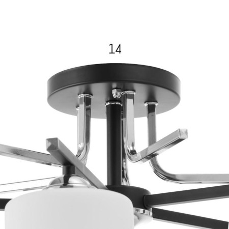 Chandelier 6591193/5 E27 40W Black-Khrom 55x55x20 cm Bayerlux-4