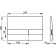 Alcaplast M1728-2 control button, for hidden installation systems, black, xrom-mat