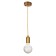 Lamp Bayerlux 2116/1bk G9 40W gold 20x20x100 cm