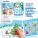Album 100 stickers "Winter entertainment", A5, 2 backgrounds, puppy patrol