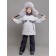 Children's cap, size 54, gray color
