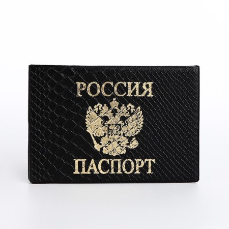 Cover for passport, black color-1