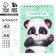 Notepad A6, 40 liters on the crest, soft cover "Block Panda"