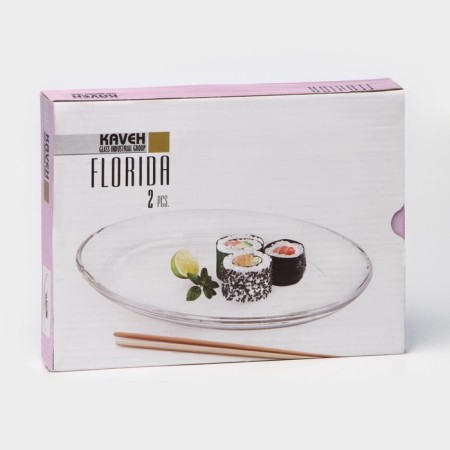 Glass plate Florida, 2 pcs-5