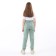 Sports pants for girls, color light green, height 146 cm