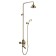 Lemark Brava LM4762G shower system, tropical shower, shower set, brass, gold