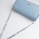 A chain for a bag, with carbines, 14 × 10 mm, 60 cm, silver color