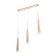 Bayerlux suspension Bayerlux “Amadeus” 3xLED 18W 4000k gold 50x4x30-180cm