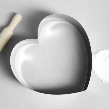 Baking and calculation form "Heart", H-8.5 cm, 26 x 26 cm-1